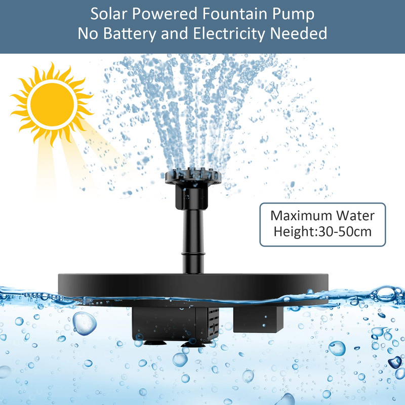 1W Solar Fountain Pump ( Without Battery , 5.71 inch ) - Aisitin Online