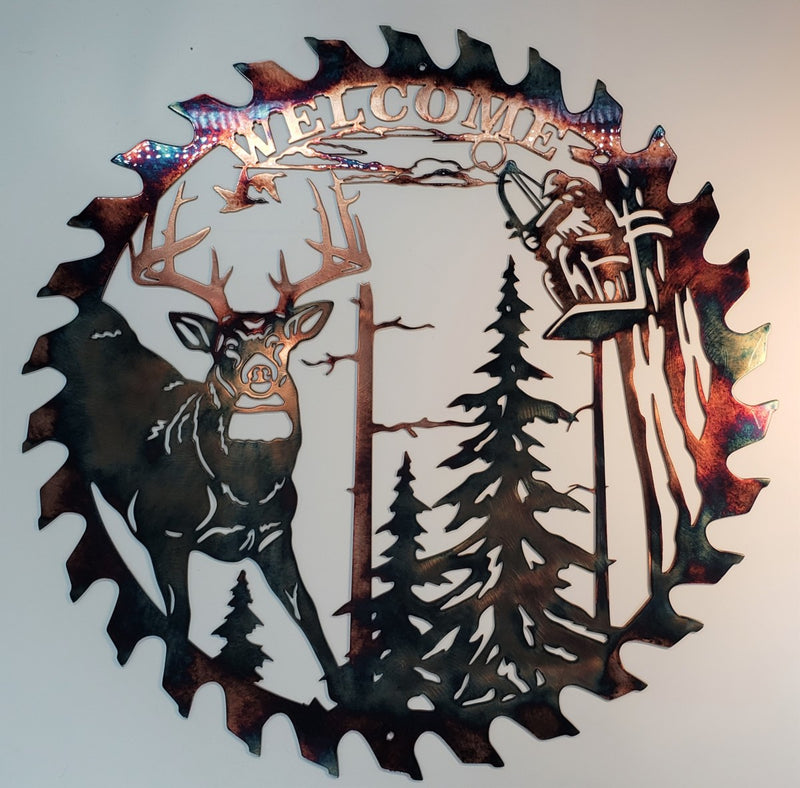 Sawblade Metal Art-a father's day gift for DAD