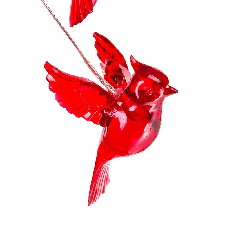 Solar Cardinal Red Bird Wind Chime Light - Aisitin Online
