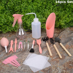 Succulent Hand Tools Set, Cactus Mini Transplanting Gardening Starter Kit, DIY Terrarium with Organizer - Novarium Decor