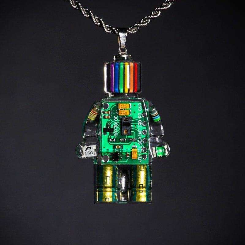 Electronic Robot Necklace