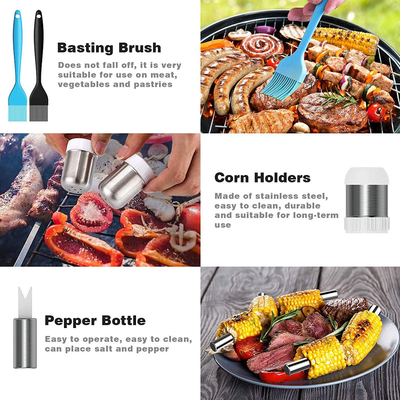 AISITIN  25 PCS Grill Accessories BBQ Tools Set with Spatula Tongs Skewers for Barbecue Camping Kitchen - Aisitin Online