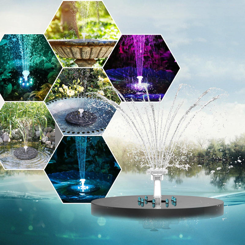3.5W/5.5W LED Solar Fountain ( 3000mAh Battery 7.68/8.5 inch ) - Aisitin Online