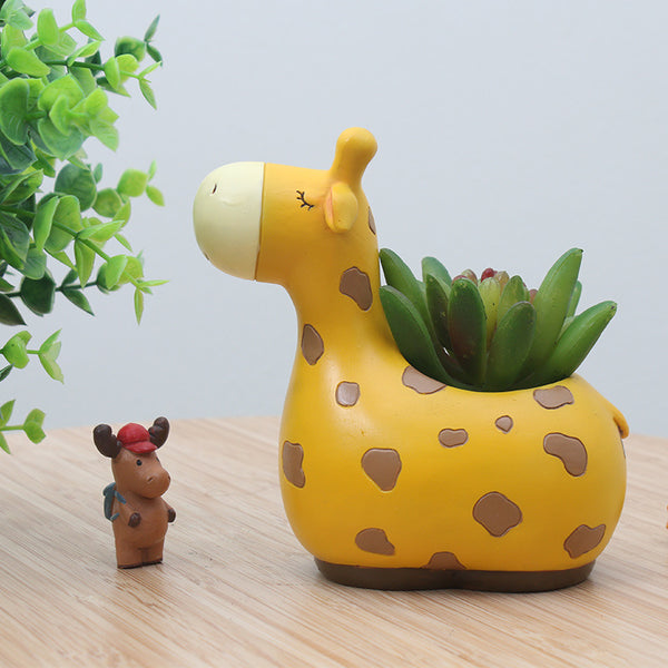 Giraffe Succulent Plant Pot