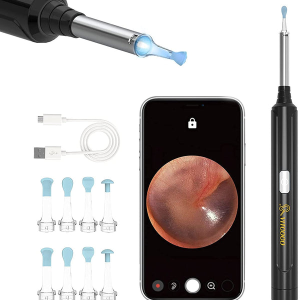 VITCOCO Otoscope Ear Camera, Ear Wax Removal Kit Camera, 1920P FHD Wireless  Smart Visual Ear Cleaner, 3.9mm Ear Endoscope Camera for iPhone, Ipad &  Android Smart Phones – Aisitin Online