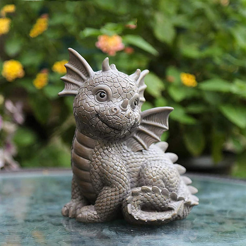 Exquisite cute dragon statue