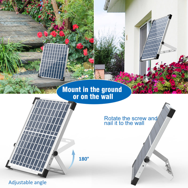 AISITIN 12W Powerful Solar Fountain Pump, Solar Water Fountain with 12 Double-Layer Nozzles Outdoor Solar Fountain for Pond Pool