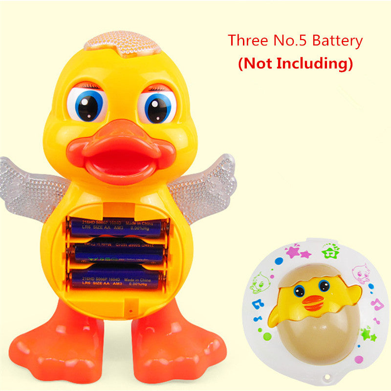 Electric Dance Lighting Duck Educational Toy