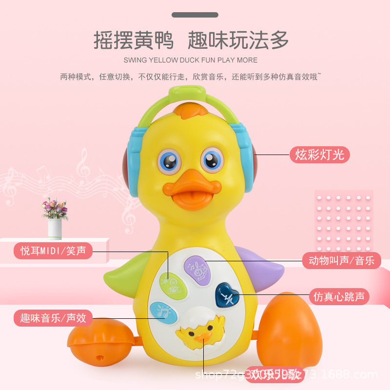 Electric swing duck toy for children
