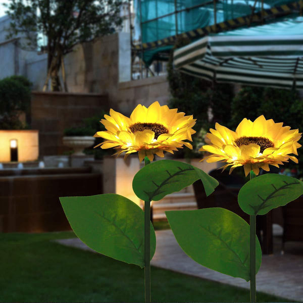 Solar Floor Light ( Sunflower ) 2Pcs - Aisitin Online