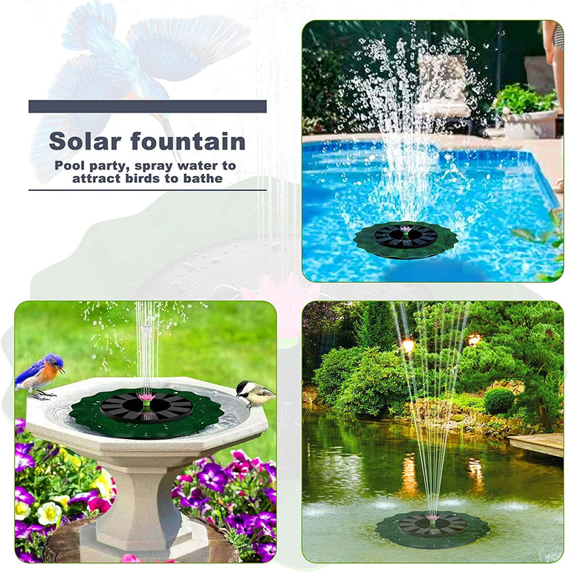 3W Lotus Leaf Solar Fountain Pump (Without battery , 8.66 inch)