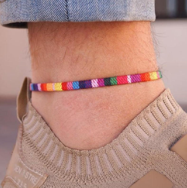 Rainbow color Bracelet Anklet (2 Pcs)