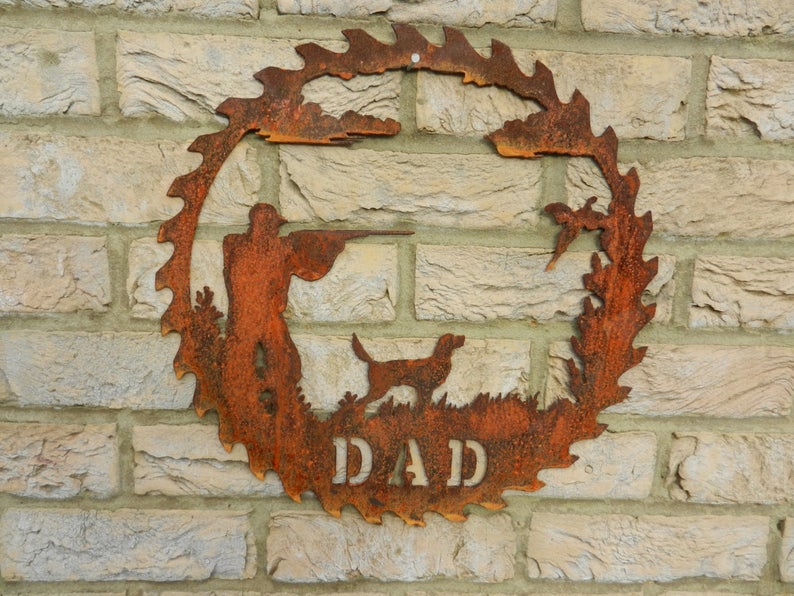 Rusty Metal Garden Decoration—a father's day gift for DAD
