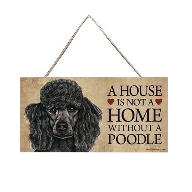 A House is Not a Home Without a Dog Home Wall Decor, Decor, Decoration, Hang Up, Painting, Sign, Wall, Wood, Merchandise, HappyDog, dogs